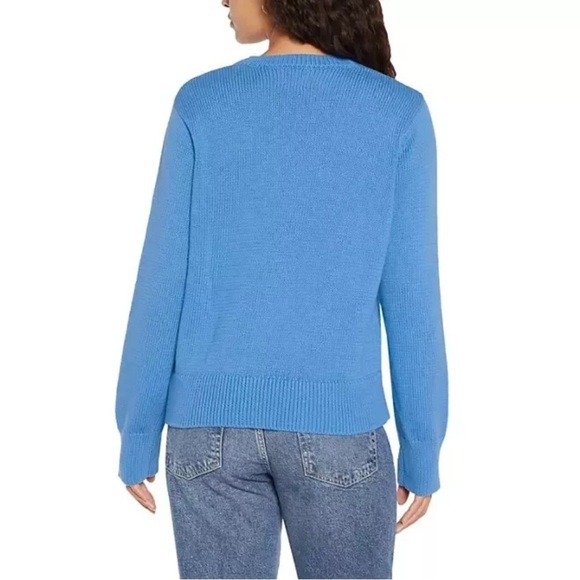 NWT Gap Women's Blue Crewneck Sweater XL - Picture 2 of 7